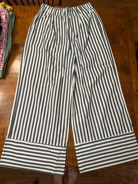 Stateside Black and White Striped Wide-Leg Pants - from Shopbop